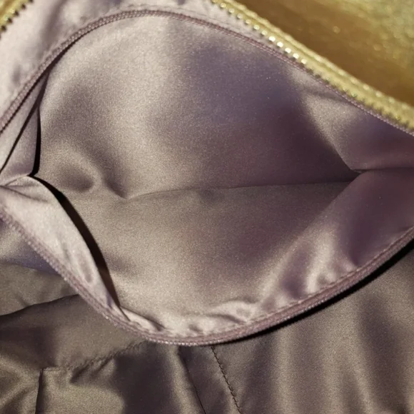 Coach Gold Metallic Monogram Embossed Shoulder Tote - Picture 9 of 15